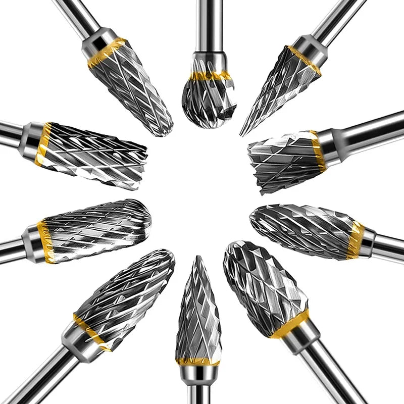 MOS Tungsten Carbide Burr Drill Bit Set