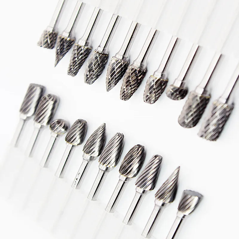MOS Tungsten Carbide Burr Drill Bit Set
