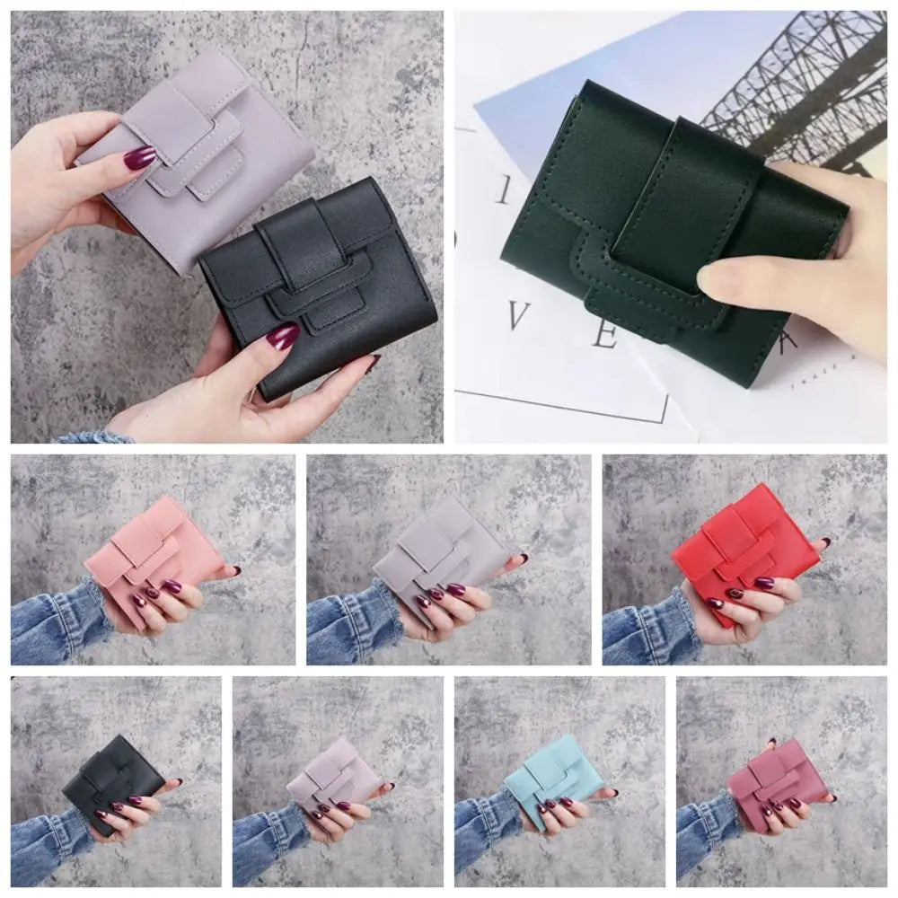 Korean Chic Solid Color Wallet