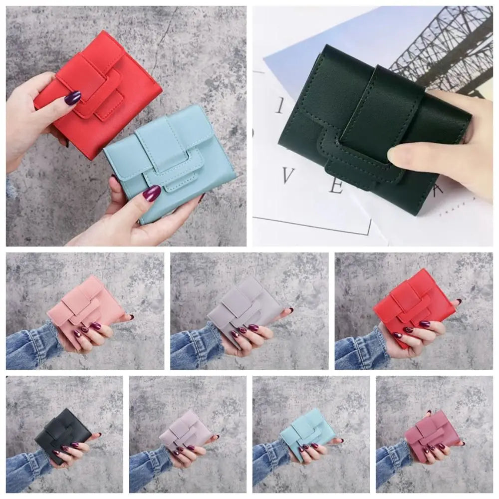 Korean Chic Solid Color Wallet