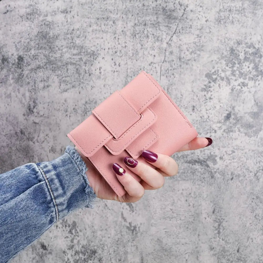 Korean Chic Solid Color Wallet