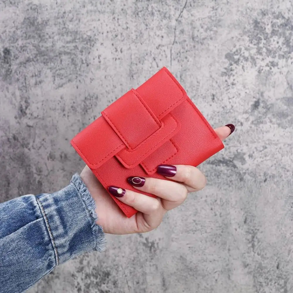 Korean Chic Solid Color Wallet