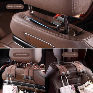 Suede Double Hook Car Tools Organizer