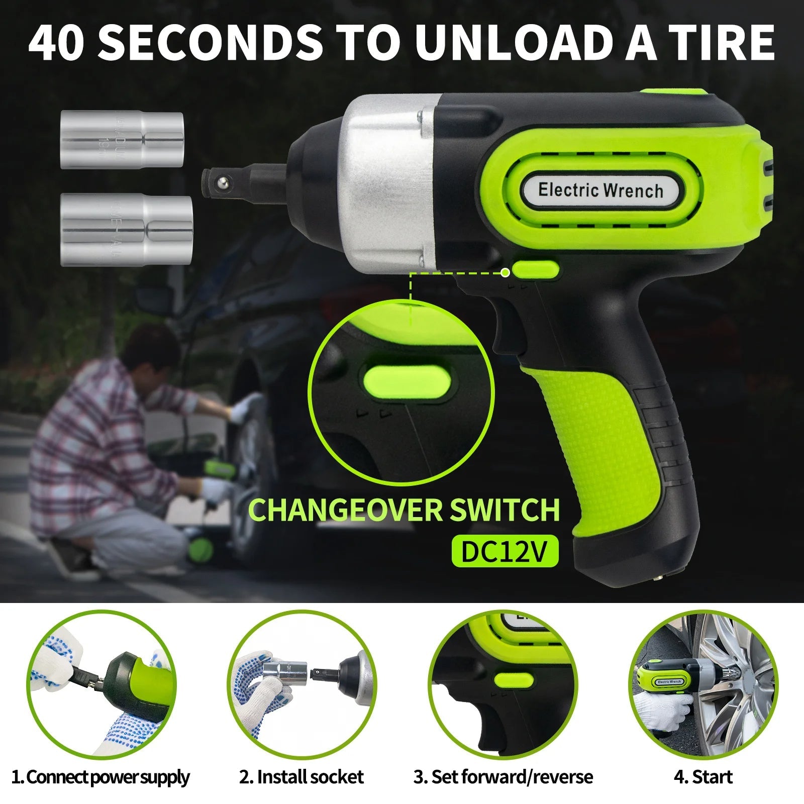 PowerPro 5T Car Electric Jack Set