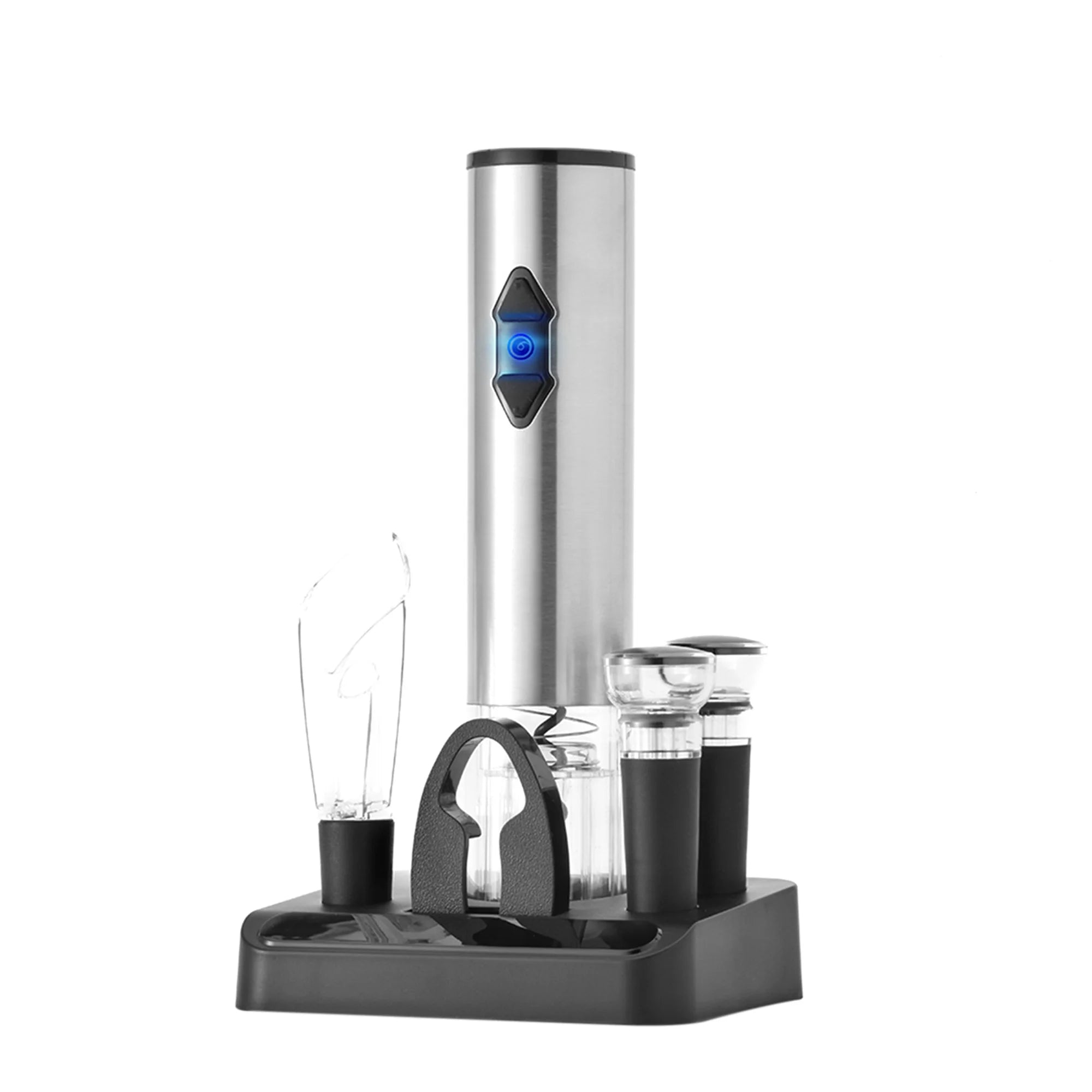 Electric Wine Opener Set with Storage Base