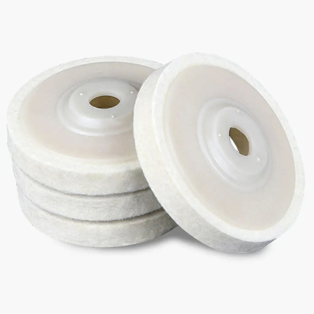Wool Polishing Wheel Disc - Premium 100 Angle Grinder Pad