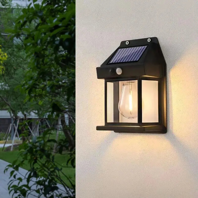 LED Solar Wall Light with Motion Sensor