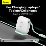 Baseus Retractable 100W 3-in-1 USB-C Cable