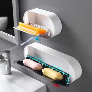 SudSaver Wall-mounted Soap Dish & Storage Shelf Combo
