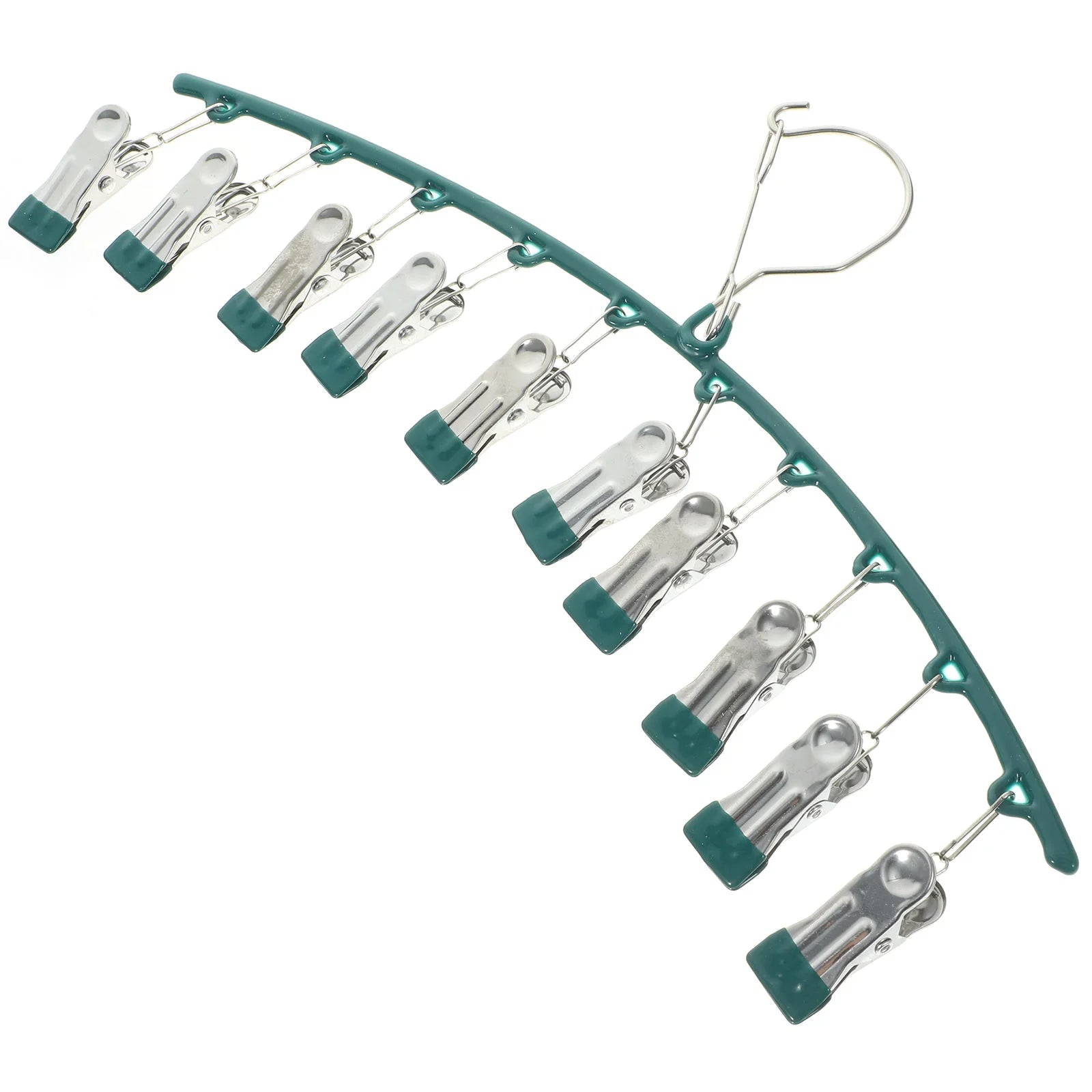 Stainless Steel Clothes Drying Rack with 10 Clips