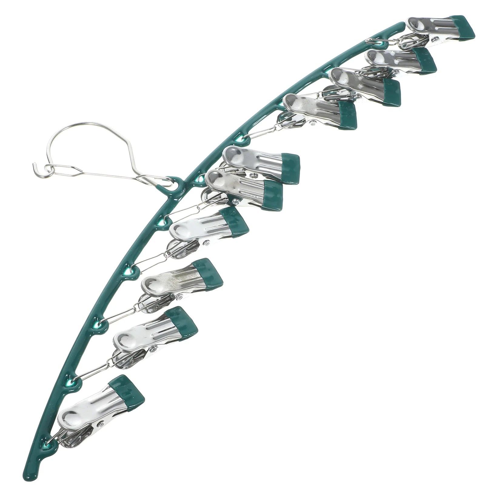 Stainless Steel Clothes Drying Rack with 10 Clips