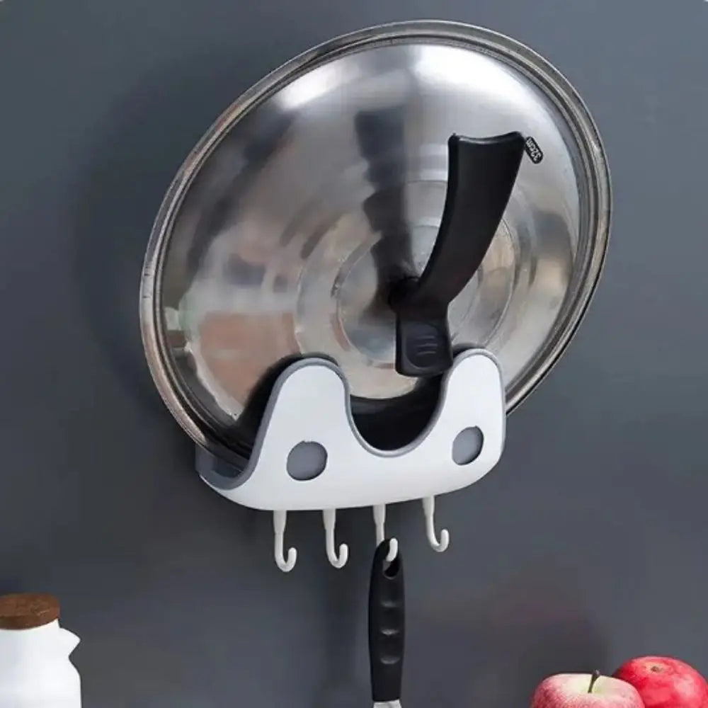 Wall-Mounted Pot Lid Organizer