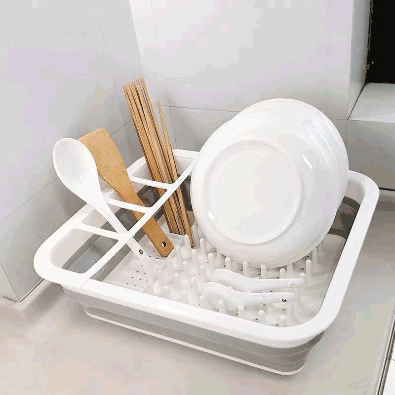 FlexiSpace™ Silicone Drain Bowl & Chopstick Rack