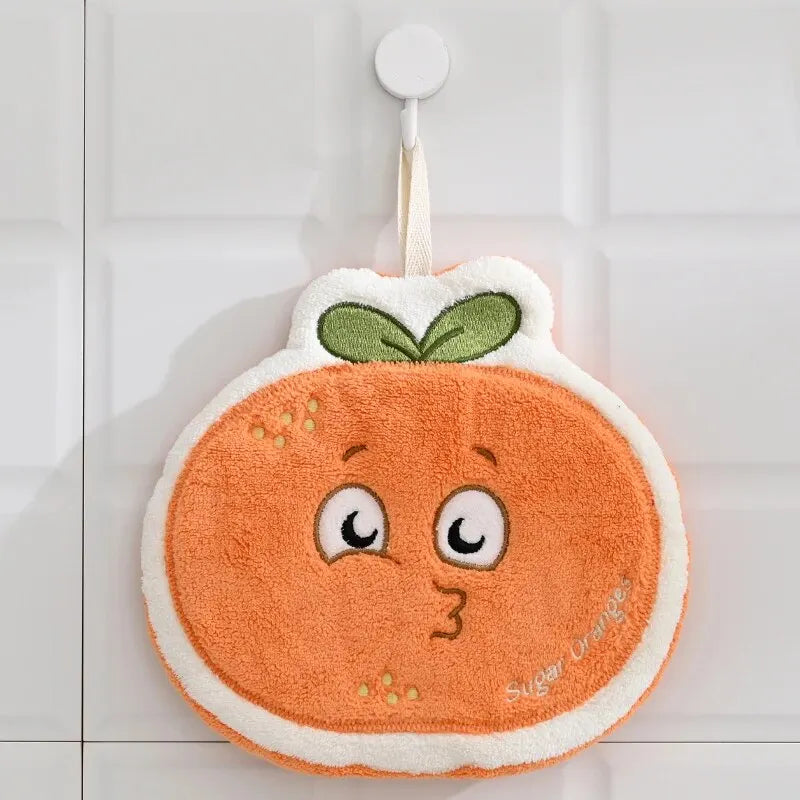 Cartoon Kitchen Coral Velvet Towel