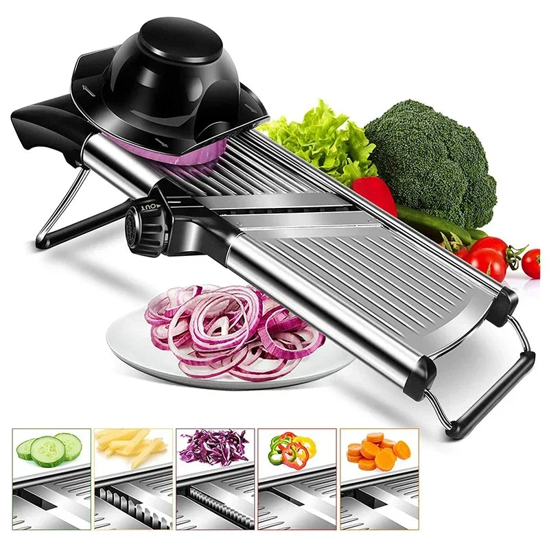 Adjustable Stainless Steel Mandoline Slicer