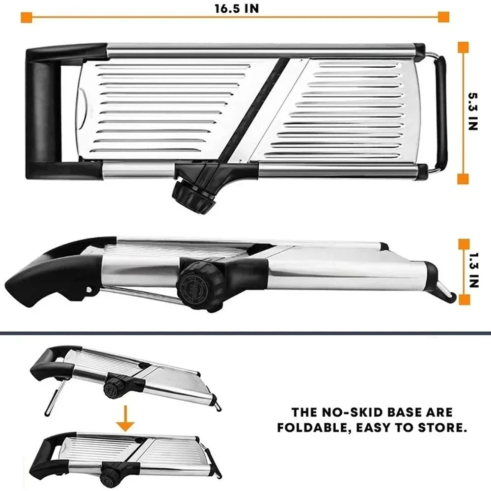 Adjustable Stainless Steel Mandoline Slicer