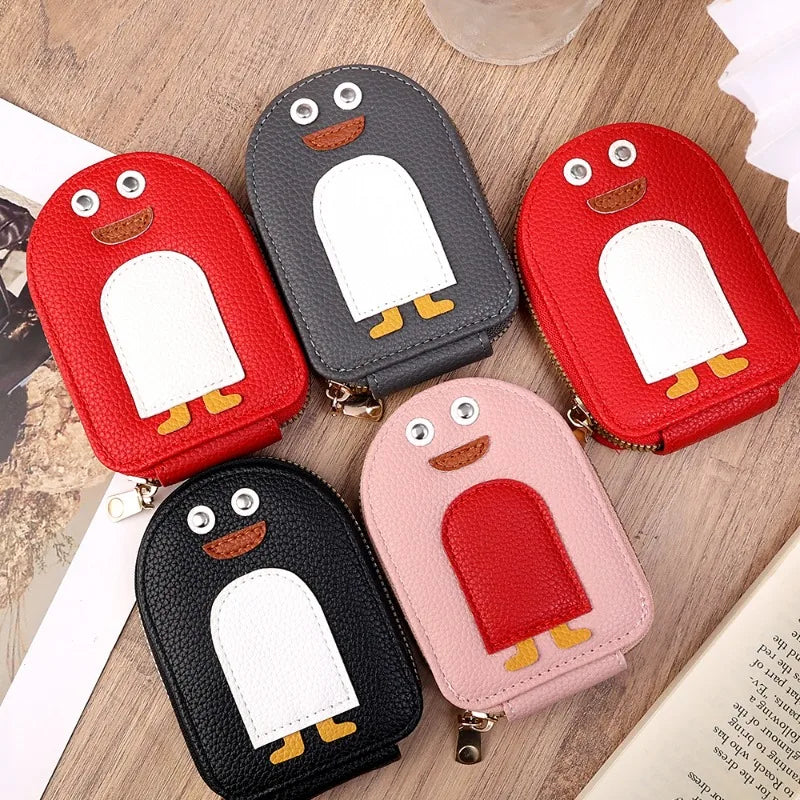 Arctic Penguin Zippered Wallet