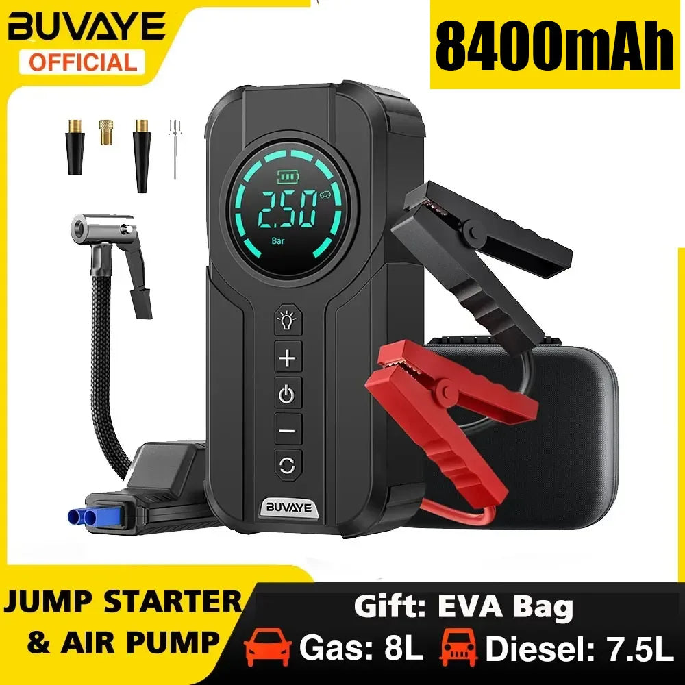 VoltBoost Pro Car Jump Starter & Air Compressor Kit