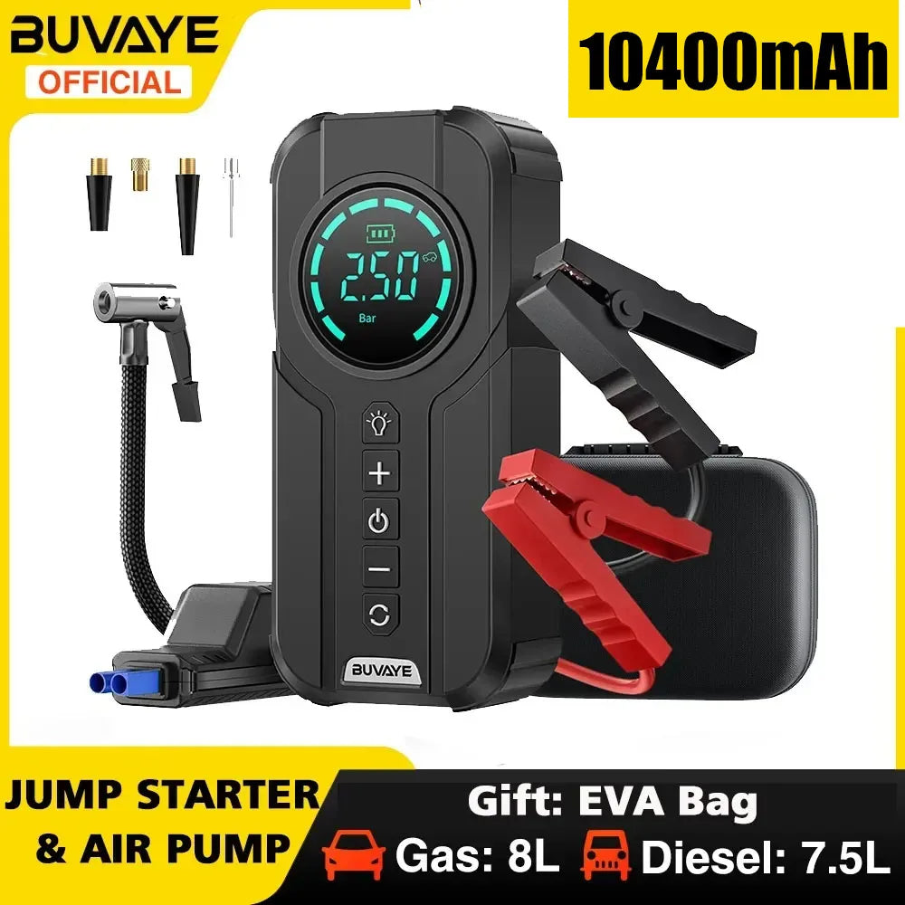 VoltBoost Pro Car Jump Starter & Air Compressor Kit
