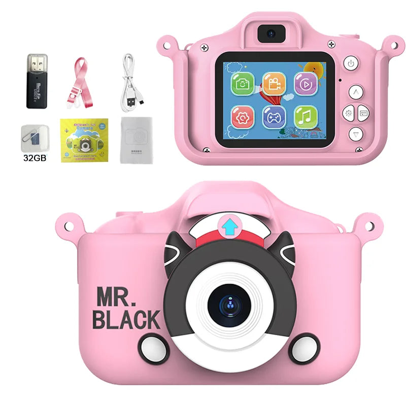 Black Cat Detective Camera for Kids