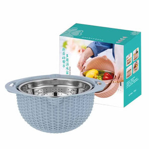 Stainless Steel Vegetable Slicer & Strainer Set