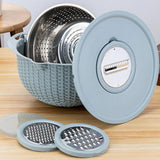 Stainless Steel Vegetable Slicer & Strainer Set