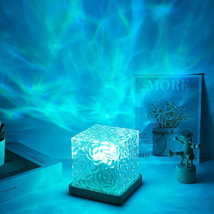 AquaFlame Crystal Wave Night Light