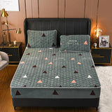 VelvetDreams Quilted Mattress Cover