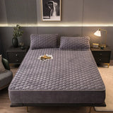 VelvetDreams Quilted Mattress Cover