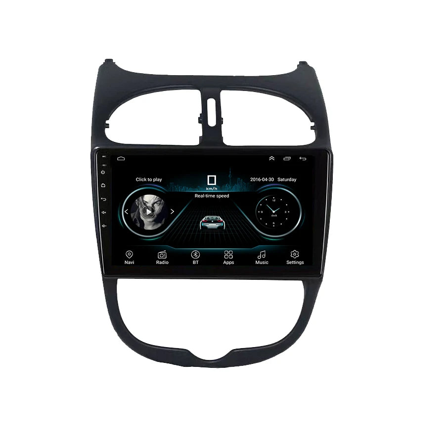 KNOWRO Car Radio for Peugeot 206
