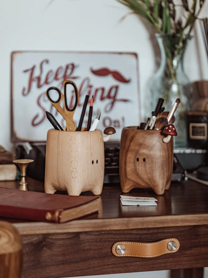 Luxury Wood Storage Box & Pen Holder