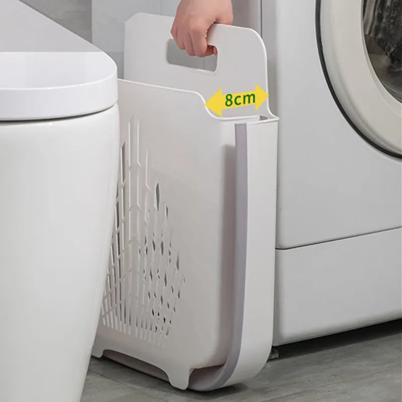 Wall-Mounted Folding Laundry Basket