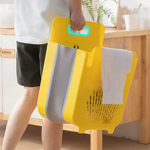 Wall-Mounted Folding Laundry Basket