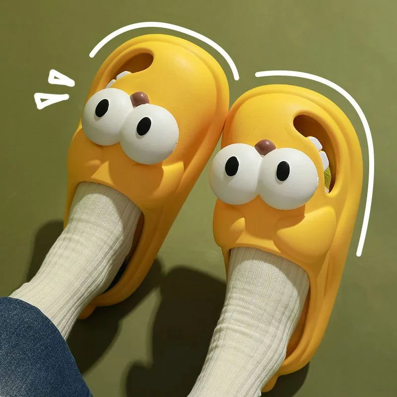 Kawaii Dog Cartoon Women's Beach Slides Sandals