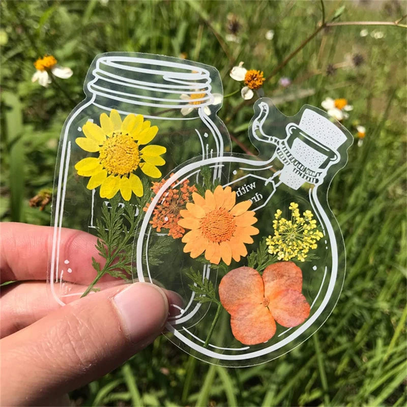 20Pcs DIY Transparent Wishing Bottle Bookmarks