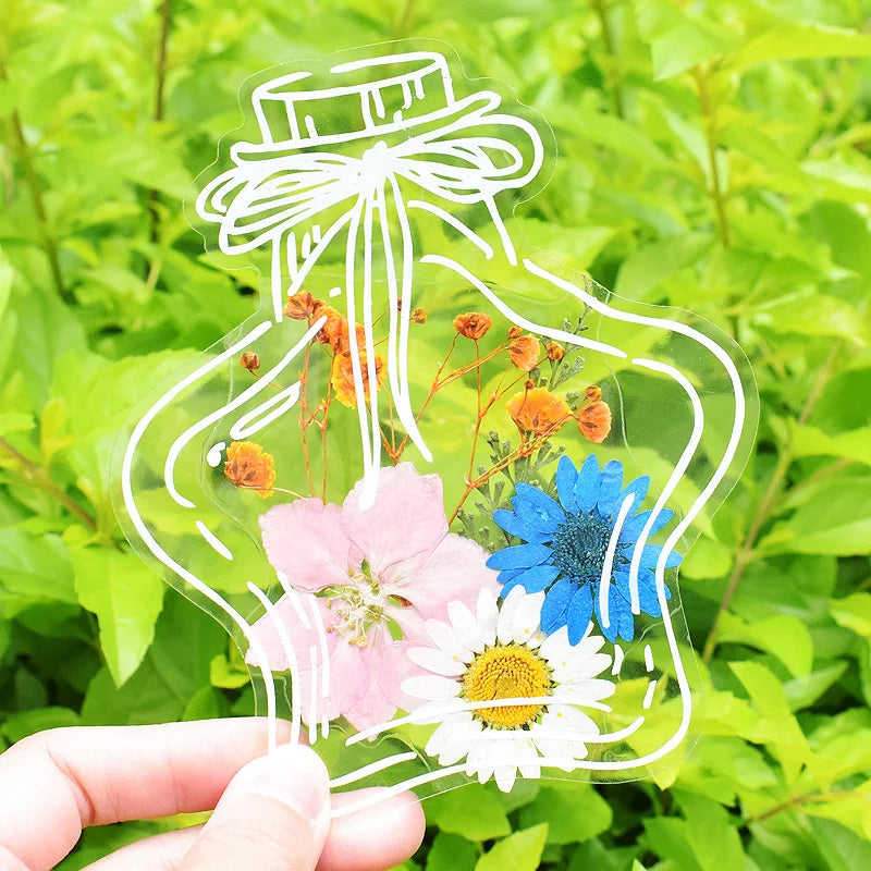 20Pcs DIY Transparent Wishing Bottle Bookmarks