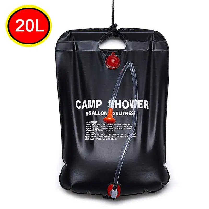 20L Solar Heated Camping Shower Bag