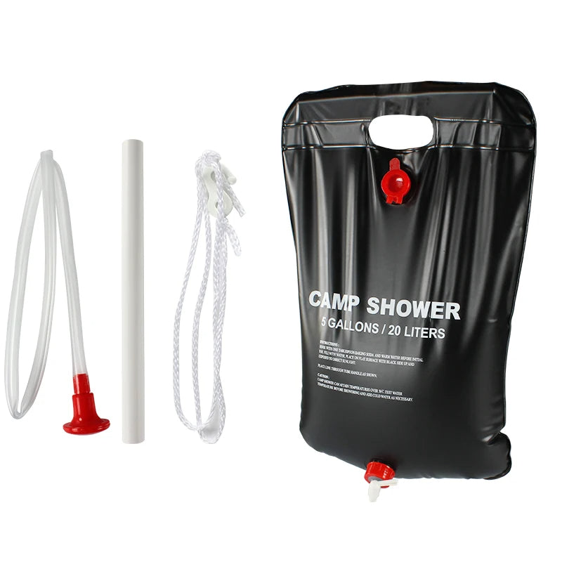20L Solar Heated Camping Shower Bag