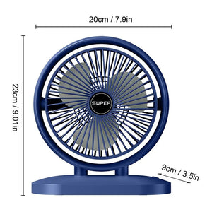 USB Rechargeable Table Fan – Portable & Quiet