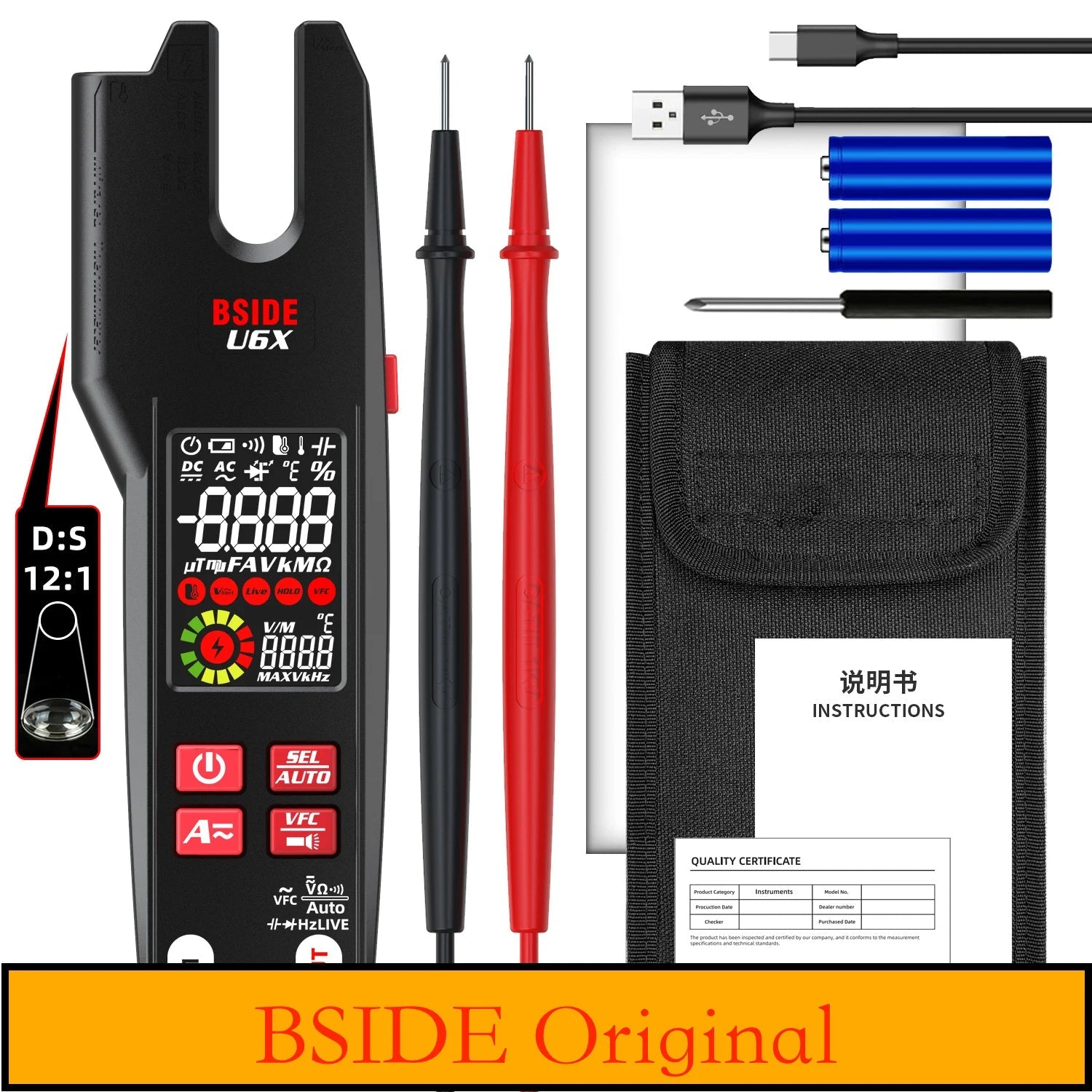BSIDE U6X U-Shape Clamp Meter