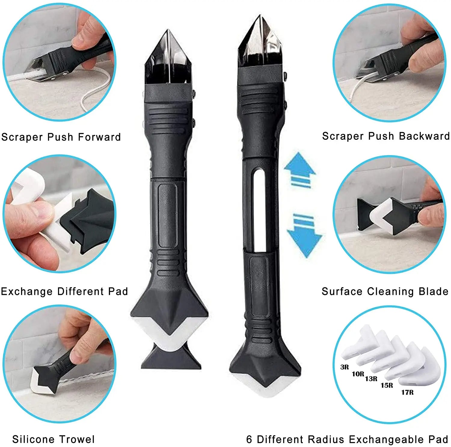 3-in-1 Caulk & Grout Tool