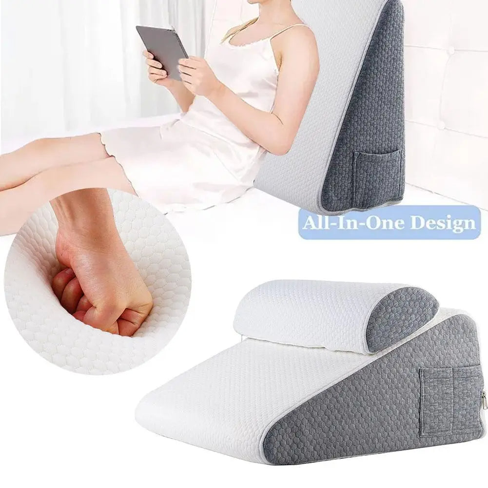 Triangular Wedge Pillow - Detachable & Washable