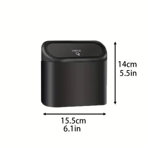 Leak-Proof Car Trash Can with Lid