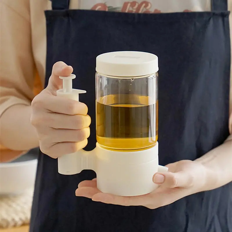 Adjustable Press Oil Dispenser Bottle