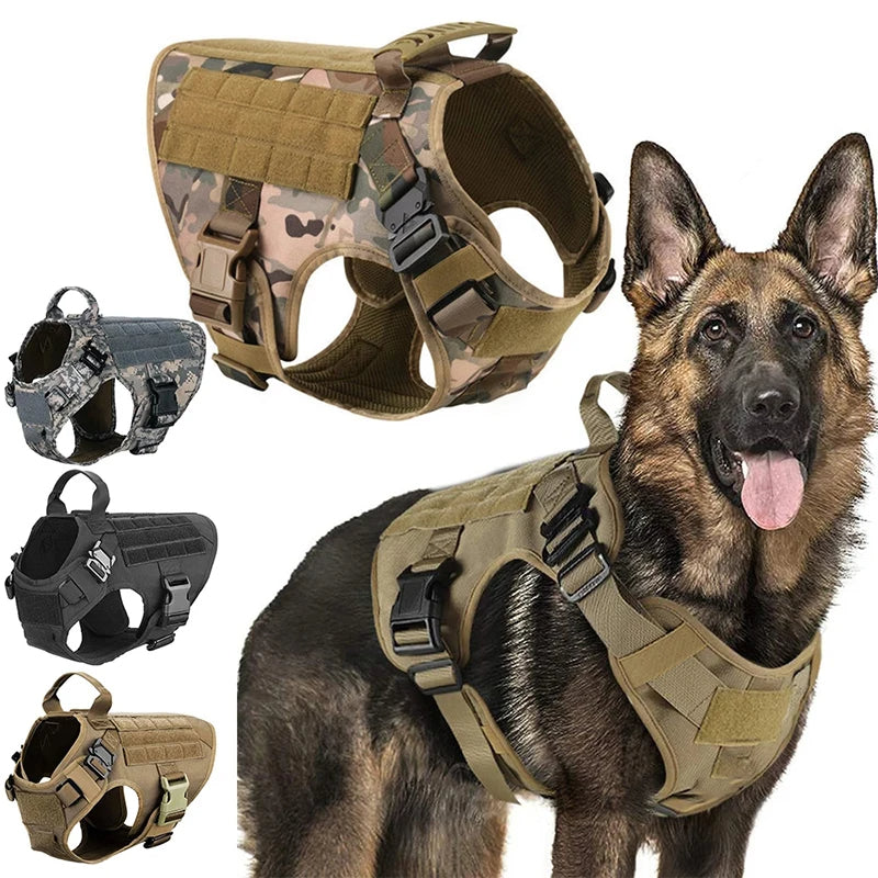 Tactical Dog Harness & Leash Set – Military-Grade for German Shepherds & K9s