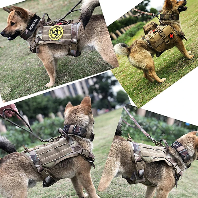 Tactical Dog Harness & Leash Set – Military-Grade for German Shepherds & K9s