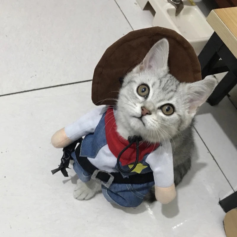 Cowboy Jeans Pet Hoodie Costume