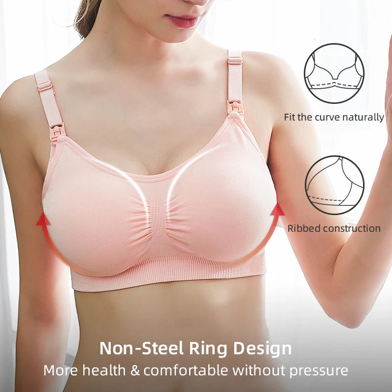 Plus Size Seamless Nursing Bra