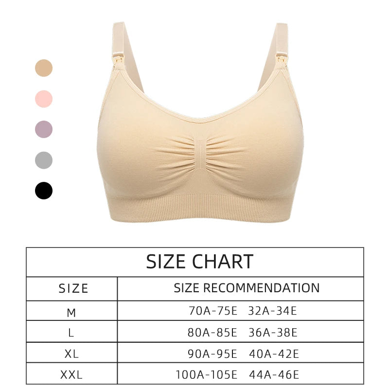 Plus Size Seamless Nursing Bra