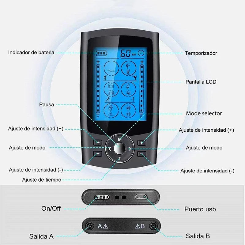 "36-Mode TENS EMS Muscle Stimulator